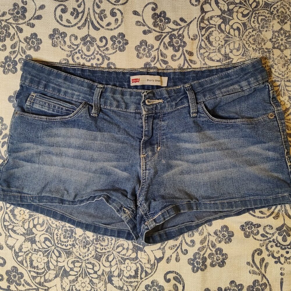 Levi's Women's Blue Denim Cutoff Shorts